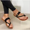 Hausschuhe Frauen Hausschuhe Clip Toe Flache Sandalen Sommer T Gebunden Damen Schuhe Strand Casual Frau Flip-Flops Mode Weibliche PU Leder Schuhe 230203