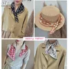 Scarves Korea Small Silk Scarf For Women Top Quality Neckerchief Ladies Multi-functional Decorative Neck