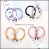 Charm Bracelets Magnet Couple Bracelet Attractive Star Astronaut Fashion Valentines Day Jewelry Gift 2Pcs Drop Delivery Oto3J