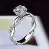Solitaire Ring 2022 Novos anéis de dedos de luxo de moda para mulheres Cubic Promete as faixas de casamento de festas de festas Y2302