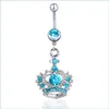 Pierścienie przyciskowe Bell Bell D0572 Clear Color Gecko Style Belly Stud 94C3 DROP BINEGRY Body Dhkex