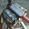 Panniers S West Biking Reflective Bicycle 6.5インチ電話雨プルーフフロントフレームバッグ敏感なタッチスクリーンMTBロードバイクアクセサリー0201