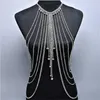 Chains European And American Foreign Trade Jewelry Exaggerated Multi-layer Crystal Body Chain Necklace