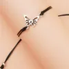 Bracelets de charme 2pcs Moda Hollow Butterfly Bracelet Bohemian Nacional feminino Presente de joias de cor prata de prata