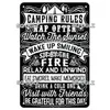 Vintage Welcome To Camping Métal Tin Sign Plaque Tin Sign Home Bar Porte Décoration Murale Autocollant Décoration Plaque Affiche Feu De Camp Affiche Camping Décor taille 30X20CM w01