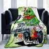 Cobertores Rato Fink Fashion Throw Blanket Modified Car Culture Funny Acessórios para Motorcycle Club Garage Man Cave Decoração da sala de estar da casa