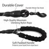 Dog Collars Durable 1.5M Large Big Dogs Mountain Climbing Nylon Rope With Padded Handle Walking Lead Pet Supplies Leash Training Leashes