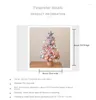 Kerstdecoraties Roze met licht 50 cm boom Luminous klein pakket Desktop Xmas Table Valentijnsdag Geschenken Jaar