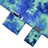 Stoelhoezen Cover Tie-Dye MicroFiber Beach Towel Lounge Quick Drying draagbare Mat Sunbath Lounger Backpack