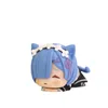 Figurines d'action 4CM Anime Figure RE ZeroStarting Life in Another World Kawaii Rem Emilia Oreilles de chat mignonnes Couché Modèle Jouets pour enfants Poupée en PVC 230203