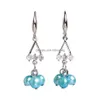 Pendientes de perlas de agua dulce natural Dangle Pendientes de perlas Drop Changling Triplete para mujeres Joyas Amor Love Party Gifts Entrega Dhdw0