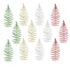 装飾的な花のクリスマスの葉のキラキラ葉葉のピッキングシリーズペルシャンスプレーブランチ装飾ステムシミュレーションステム飾り松の松ぼっくり
