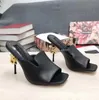Kadın Ayakkabı için yüksek Topuklu Sandalet Hakiki Deri Giyinme D Barok G Heykel Topuk sandalet terlik ile Pompalar