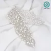 Bröllopssashes (1 st) Rhinestone Bridal Belt med Crystal Diamond Dress Accessories Sash för WDD0337