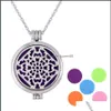 Pendant Necklaces Locket Necklace Aroma Jewelry Magnetic Butterfly Felt Pads Diffuser Drop Delivery Pendants Dhywv