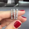 Anello solitario Semplice ed elegante cristallo Cubic Zirconia Promessa per le donne Moda abbagliante Accessori per dita Abbigliamento quotidiano Gioielli per ragazze Y2302