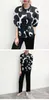 Женские куртки, продающие Miyake Fold Print Floral Fashionable Single Breadsed, широко отводиная шерсть с коротким рукавом в наличии