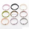 Perlé Couche d'eau douce Perle Wrap Bracelet Amour Souhait Presque Rond Teint Couleur Perle Bracelets Bijoux Réglables Pour Femmes Drop Livrer Dhhjd