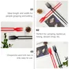 Dinnerware Sets Chopstick Chopsticks Fork Forks Tableware Flatware Reusable Learning Set Utensil Cake Travel Party Beginner Dessert Birthday