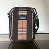 Luxury Designers 7A quality TB stripe camera Bag Borse a tracolla in nylon vintage Borsa a tracolla classica in pelle e check Borsa a tracolla da donna