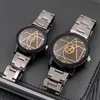 Wristwatches Business Watch Men Women Stainless Steel Pair Watches Male Clock Original Couple Relogio Masculino Reloj Hombre