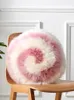 Kissen Kreative Donut Rosa Wolle Stuhl Sitzpolster Mädchen Attraktive Sofa Wohnzimmer Teppich Schaffell Echthaar Matte VIP Geschenk