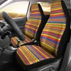 Автомобильные крышки сиденья красочный набор этнический бохо ацтек Мексиканский вдохновенный или упаковка из 2 универсальных передних защитных покрытий