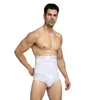 Men's Body Shapers HaleyChan Men's High Waist Compression Shapewear Slimming Shaper Tummy Control Shorts Briefs Underwear Men Slim