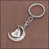 Key Rings Letter Ring Heart Keychain I Love You To The Moon And Back Bag Hangs Fashion Jewelry 326C3 Drop Delivery Dhgkz