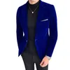 Męskie garnitury Blazers 5xl Autum Velvet Wedding Dress Płaszcz Blazer Jacket Fashion Casual Ruit Costume Business Homme 230203