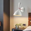 Vägglampa modern kristallglas sconces lång smart säng sovsal rum dekor ljus industriell rör