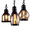 Pendantlampor Vintage Loft Light Industrial Style Amber Glass Lamp Bar/Restaurant Retro Room Bar 3 Drop Delivery Lights Lighting Indo DHVFR