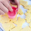 Bakformar 3d tecknad fondant kaka mögel matkvalitet plast bakverk för diy dekoration leveranser verktyg