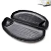 Plates Sushi Serving Plate Tray Set Dishes Japanese Dinnerware Black Ceramic Boat Sashimi Snackbowls Rectangular Unique Metal