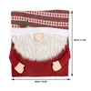 Chair Covers Christmas Back Santa Claus Cover Soft Wrinkle Resistant Reusable Slipcovers For Home Decor