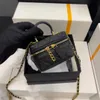 9A 2023 Womens Vanity Box Designer Bags Top Handle Cowhide Caviar Totes Quilted Matelasse Chain Crossbody Shoulder Cosmetic bags Caid Lipstick Holder Mini handbag