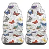 Car Seat Covers Vintage Butterflies And Wild Flowers Universal Cover Four Seasons Women Fiber Accessories