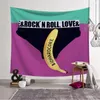 Tapestries Street Art Graffiti Tapestry Creative Banana Painting Drawing Muur Hangende polyester Doek achtergronddecoratie