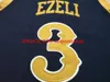 # 3 Vanderbilt Festus Bzeli College Basketball Jersey Size S-4XL 5XL Custom Any Name Number Jersey