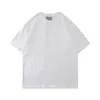 ESS Designer Tide T-shirts Borst Letter Gelamineerde print Korte mouw High Street Losse oversized casual T-shirt 100% katoenen tops voor mannen en vrouwen essentieel tshirt