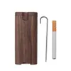 Walnotenhout Dugout One Hitter Rookpijpset met graafmachine Rook Aluminium OneHitter Bat Droog Kruid Tabaksdoos Sigarettenkoker Buis Draagbare houten kist