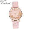 Wristwatches 2023 Fashion Women Small Fresh Printed Embossed Flower Dial Girl Luxury Watch Female Clock Quartz Elegant