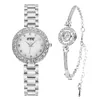 Orologi da polso Orologi da polso di marca Set da donna di lusso Orologio da polso al quarzo con bracciale geometrico Orologio da polso da donna per regalo di San ValentinoOrologi da polso Iri