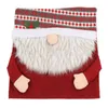 Chair Covers Christmas Back Santa Claus Cover Soft Wrinkle Resistant Reusable Slipcovers For Home Decor