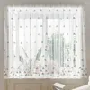 Gardin xuntuo broderi korta rena gardiner för vardagsrum tyll sovrum kök fönster behandling skärm draperar anpassade