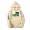 Felpa con cappuccio da uomo Fandone State of Palestine Funny Hooded Men Fashion Simple Fleece Morm Basic Casual Hip Hop Streetwear 230203 230203