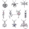 Hanger Kettingen 10 Gemengde 18K Gp Love Wish Pearl Cage Hangers Kraal Holle Medaillons Voor Sieraden Maken Charms Vlinder Hart Bee Cr Dhmgk