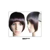 Bangs 1Pc 8 Inch Short Front Neat Clip In Bang Fringe Hair Extensions Straight High Temperature Synthetic 100 Real Natural Hairpiece Dhbgb