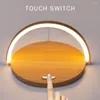 Tischlampen 10W QI Wireless Charging LED-Schreibtischlampe Touch-Schalter Helligkeit einstellbar Augenpflege DC 5V für Studienlesen