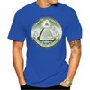 メンズTシャツ2023ファッションコットンTシャツIlluminati Annuit Coeptis Triangle Eye Reptilians 1ドルロゴリバースサマースタイル